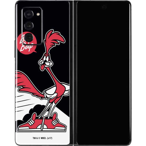 Looney Tunes Retro Road Runner Galaxy Z Fold2 5G Skin