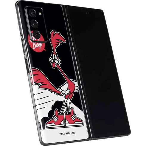 Looney Tunes Retro Road Runner Galaxy Z Fold2 5G Skin