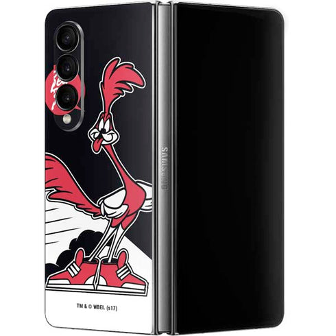 Looney Tunes Retro Road Runner Galaxy Z Fold4 5G Skin