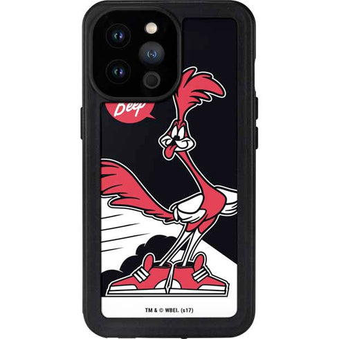 Looney Tunes Retro Road Runner iPhone 14 Pro Max Waterproof Case