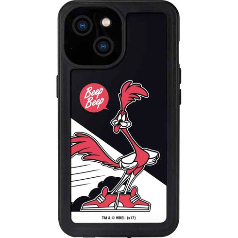 Looney Tunes Retro Road Runner iPhone 15 Waterproof Case