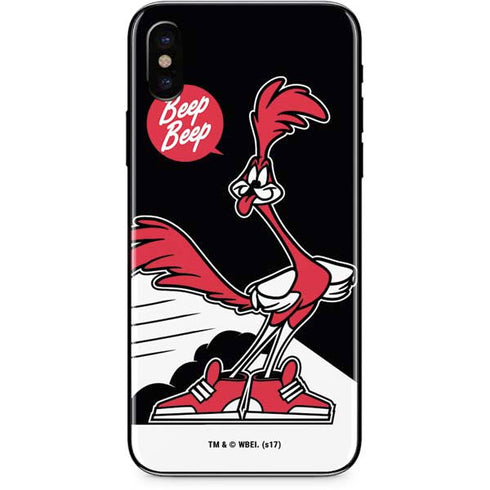 Looney Tunes Retro Road Runner iPhone X Skin