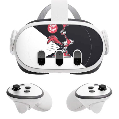 Looney Tunes Retro Road Runner Meta Quest 3 Skin