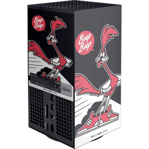 Looney Tunes Retro Road Runner Xbox Series X Console Skin