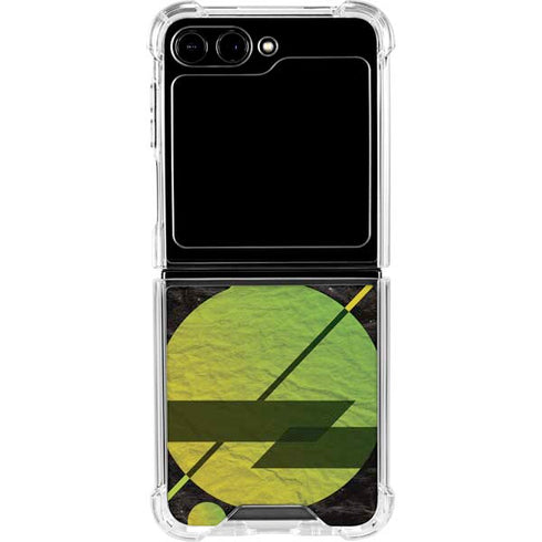 Retro Space Galaxy Z Flip5 5G Clear Case