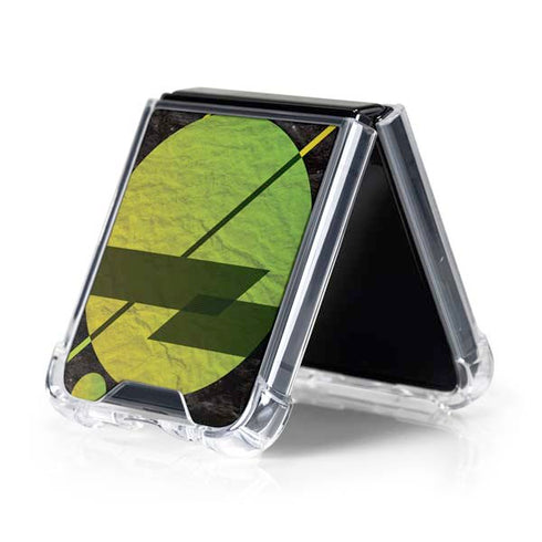 Retro Space Galaxy Z Flip5 5G Clear Case