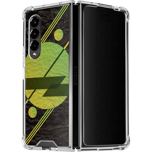 Retro Space Galaxy Z Fold4 5G Clear Case