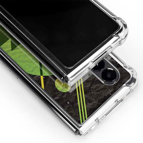 Retro Space Galaxy Z Fold4 5G Clear Case