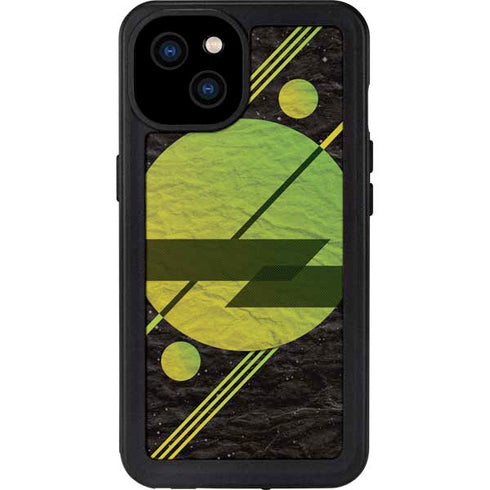 Retro Space iPhone 15 Plus Waterproof Case