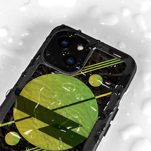 Retro Space iPhone 15 Plus Waterproof Case