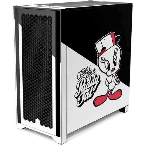 Looney Tunes Retro Tweety Bird Corsair 4000D Tempered Glass Mid-Tower ATX Case Skin