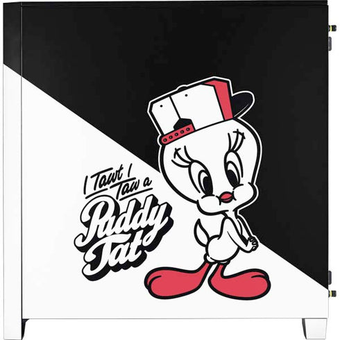 Looney Tunes Retro Tweety Bird Corsair 4000D Tempered Glass Mid-Tower ATX Case Skin