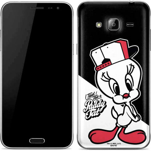 Looney Tunes Retro Tweety Bird Galaxy J3 Skin