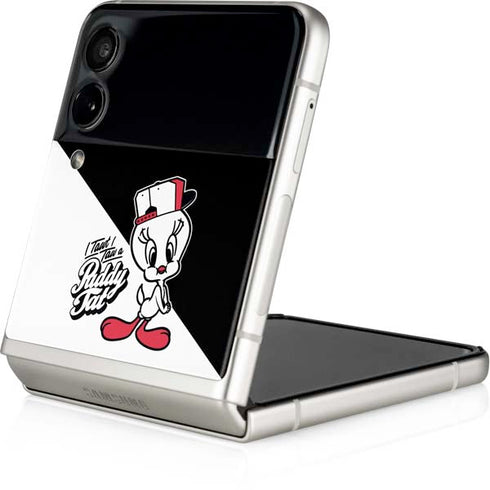 Looney Tunes Retro Tweety Bird Galaxy Z Flip4 5G Skin