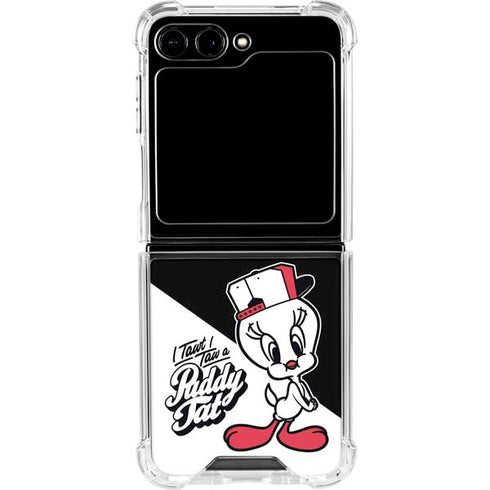 Looney Tunes Retro Tweety Bird Galaxy Z Flip5 5G Clear Case