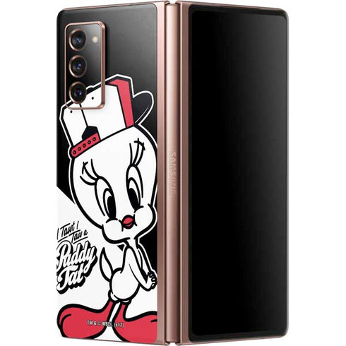 Looney Tunes Retro Tweety Bird Galaxy Z Fold2 5G Skin