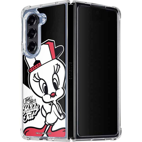 Looney Tunes Retro Tweety Bird Galaxy Z Fold5 5G Clear Case