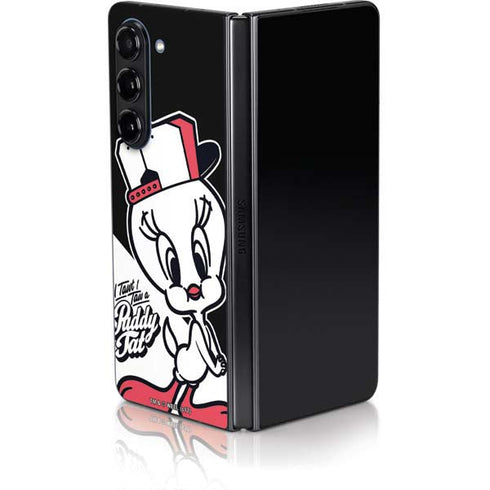 Looney Tunes Retro Tweety Bird Galaxy Z Fold5 5G Skin