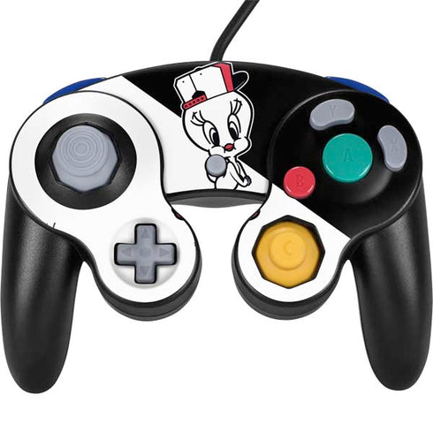 Looney Tunes Retro Tweety Bird Nintendo GameCube Controller Skin