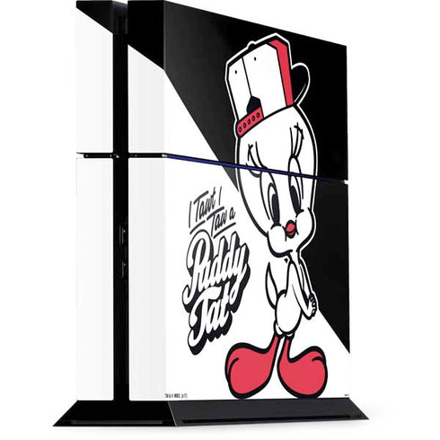 Looney Tunes Retro Tweety Bird PS4 Console Skin