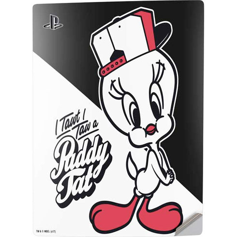 Looney Tunes Retro Tweety Bird PS5 Digital Edition Console Skin