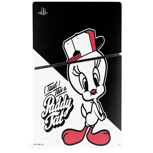 Looney Tunes Retro Tweety Bird PS5 Slim Digital Edition Bundle Skin