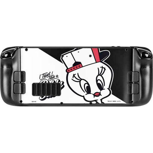 Looney Tunes Retro Tweety Bird Steam Deck Handheld Gaming Computer Skin