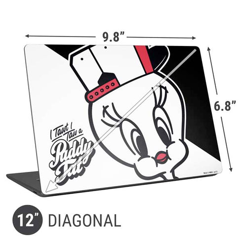 Looney Tunes Retro Tweety Bird Universal Laptop 12in (9.8 x 6.8in) Skin