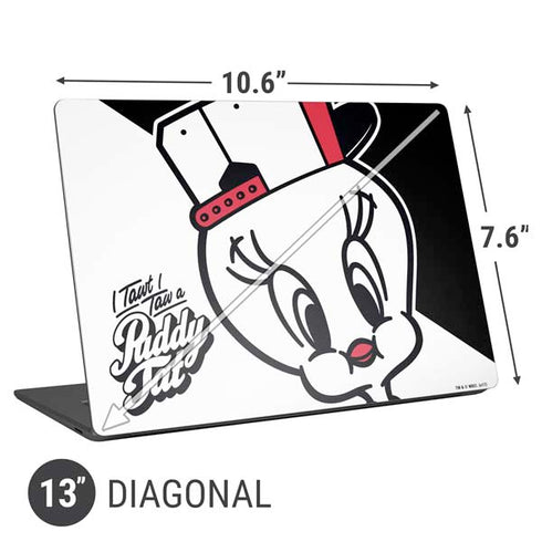 Looney Tunes Retro Tweety Bird Universal Laptop 13in (10.6 x 7.6in) Skin