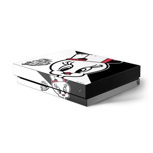 Looney Tunes Retro Tweety Bird Xbox One X Console Skin