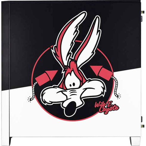 Looney Tunes Retro Wile E Coyote Corsair 4000D Tempered Glass Mid-Tower ATX Case Skin