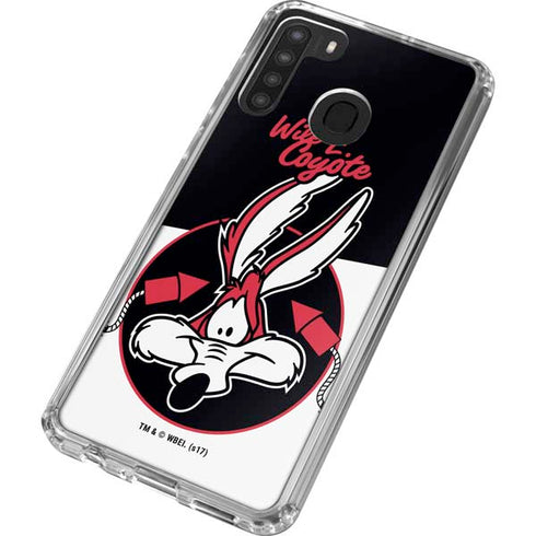 Looney Tunes Retro Wile E Coyote Galaxy A21 Clear Case
