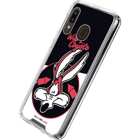 Looney Tunes Retro Wile E Coyote Galaxy A30 Clear Case