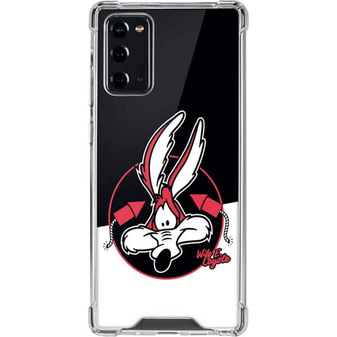 Looney Tunes Retro Wile E Coyote Galaxy Note20 5G Clear Case