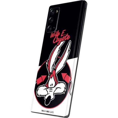 Looney Tunes Retro Wile E Coyote Galaxy Note20 5G Skin