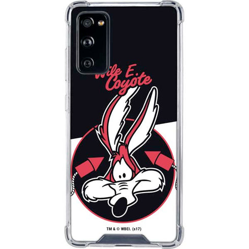 Looney Tunes Retro Wile E Coyote Galaxy S20 FE Clear Case