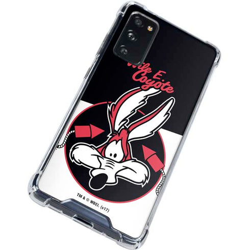 Looney Tunes Retro Wile E Coyote Galaxy S20 FE Clear Case