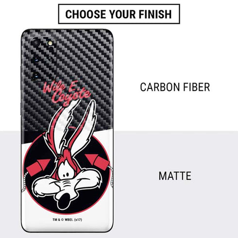 Looney Tunes Retro Wile E Coyote Galaxy S20 Plus Skin