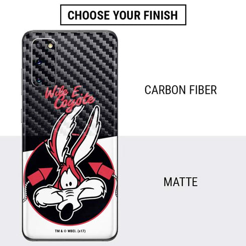 Looney Tunes Retro Wile E Coyote Galaxy S20 Skin