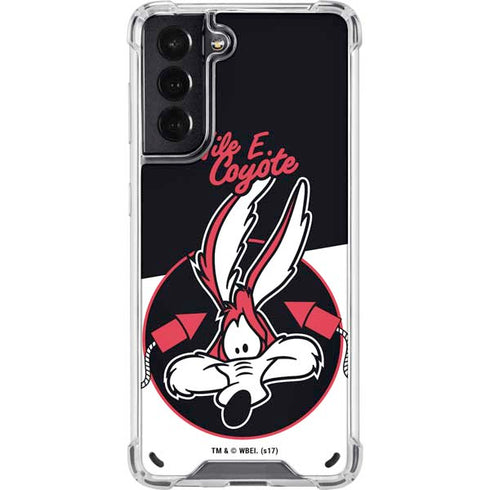 Looney Tunes Retro Wile E Coyote Galaxy S21 5G Clear Case