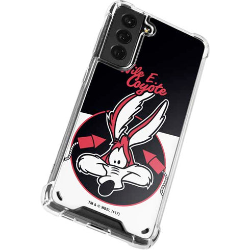 Looney Tunes Retro Wile E Coyote Galaxy S21 5G Clear Case