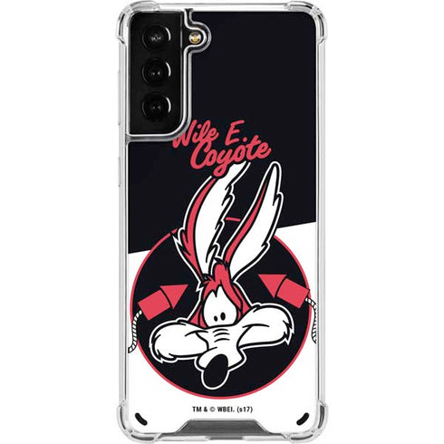 Looney Tunes Retro Wile E Coyote Galaxy S21 Plus 5G Clear Case