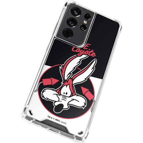 Looney Tunes Retro Wile E Coyote Galaxy S21 Ultra 5G Clear Case