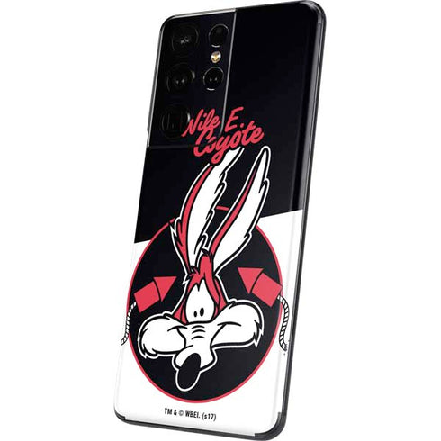 Looney Tunes Retro Wile E Coyote Galaxy S21 Ultra 5G Skin