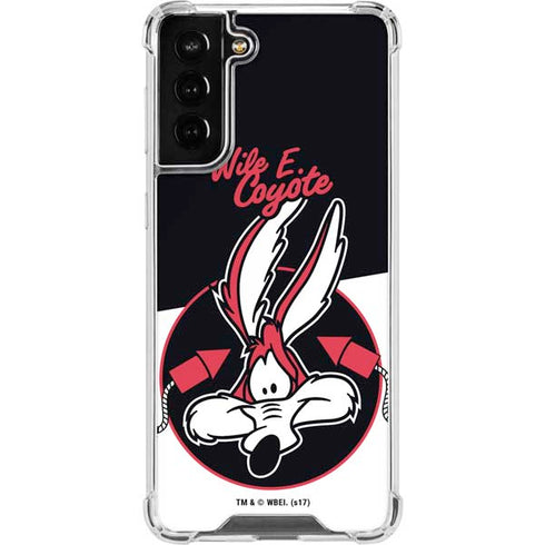 Looney Tunes Retro Wile E Coyote Galaxy S22 Plus Clear Case