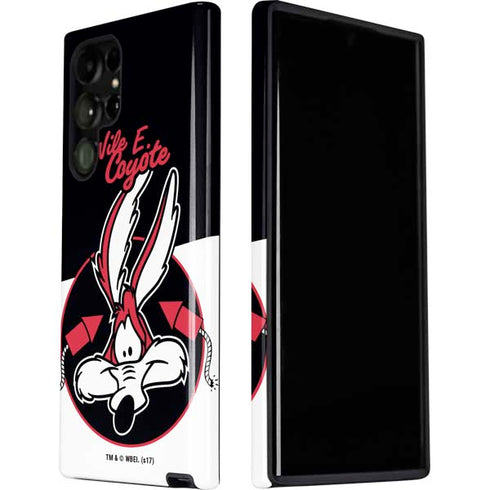 Looney Tunes Retro Wile E Coyote Galaxy S22 Ultra Pro Case