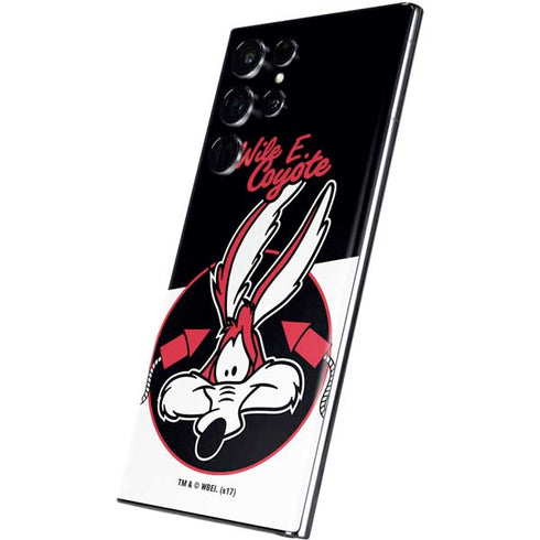 Looney Tunes Retro Wile E Coyote Galaxy S22 Ultra Skin