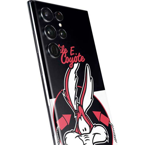 Looney Tunes Retro Wile E Coyote Galaxy S22 Ultra Skin