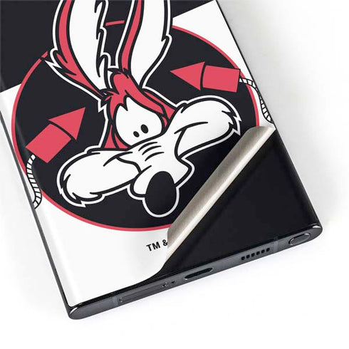 Looney Tunes Retro Wile E Coyote Galaxy S22 Ultra Skin