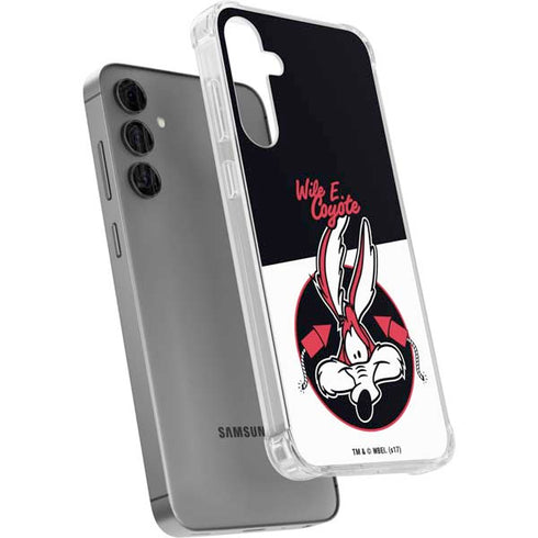 Looney Tunes Retro Wile E Coyote Galaxy S24 Plus Clear Case